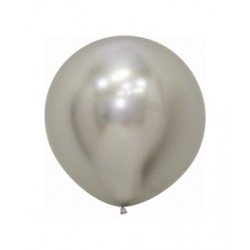 Globos Reflex Plata R24 de 60 cm Arpox. (10 UD)