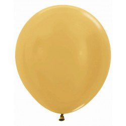 Globos R18 de 45cm Dorado Metalizado (15)