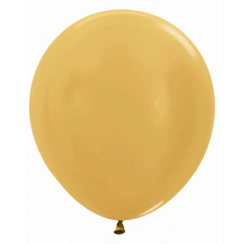 Globos R18 de 45cm Dorado Metalizado (15)