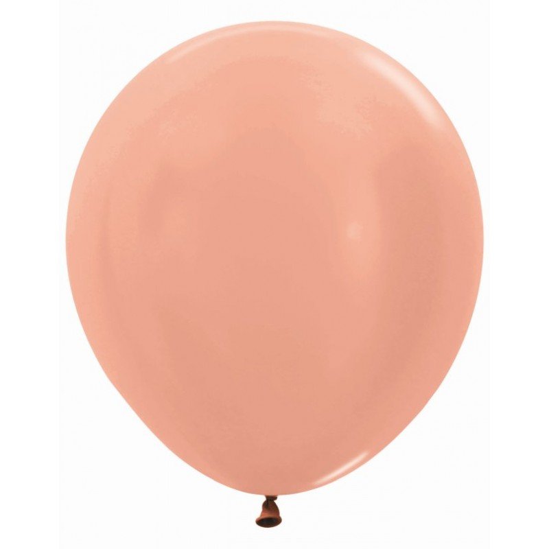 Globos R18 de 45cm Rosa Oro Metalizado (6)