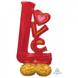 Globo Love Rojo de 147 x 73 cm Airloonz