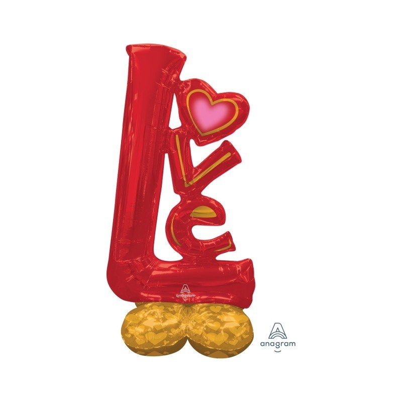 Globo Love Rojo de 147 x 73 cm Airloonz