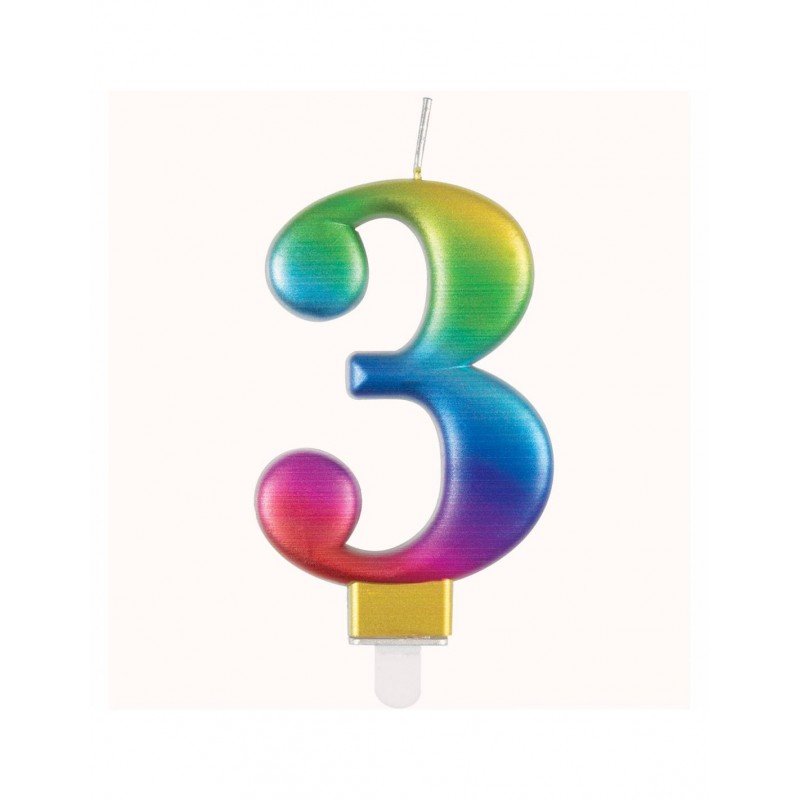 Vela Multicolor Nº3