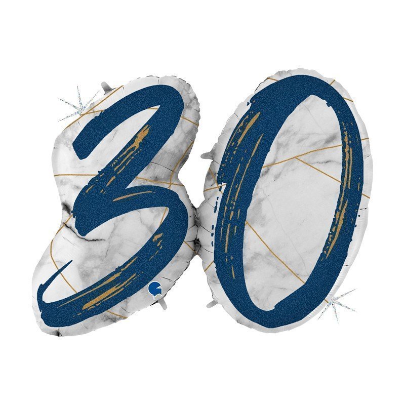 Globo Nº 30 en color azul de 109cm