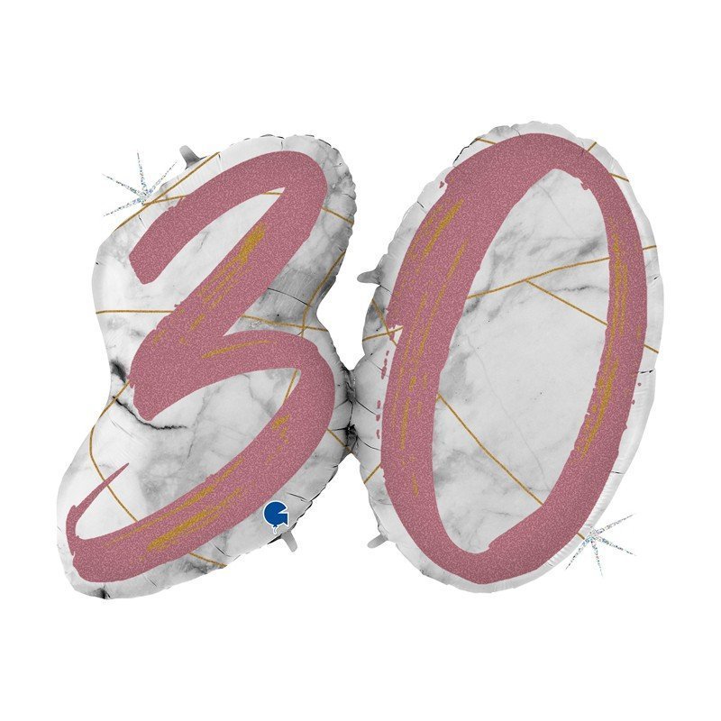 Globo Nº 30 en color rosa de 109cm