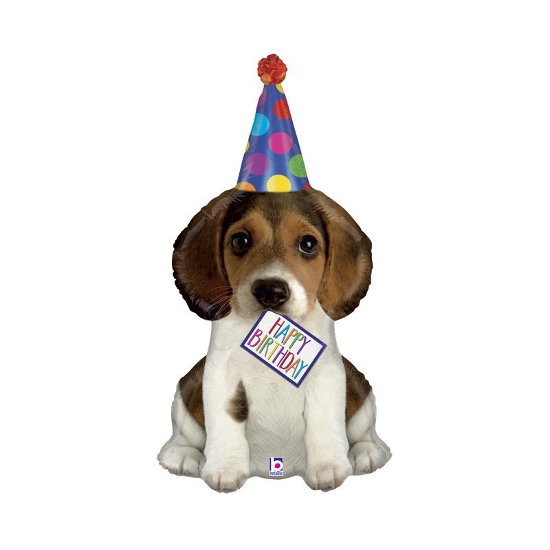 Globo Perrito "Happy Birthday" de 104cm