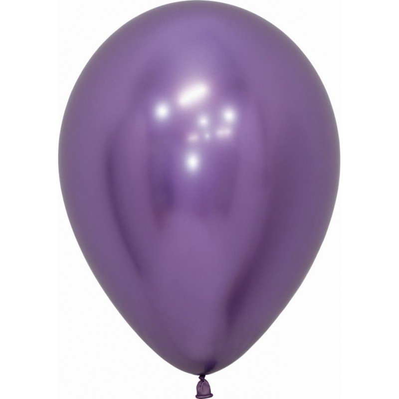 Globos látex Reflex Violeta de 12.5cm (50 ud)