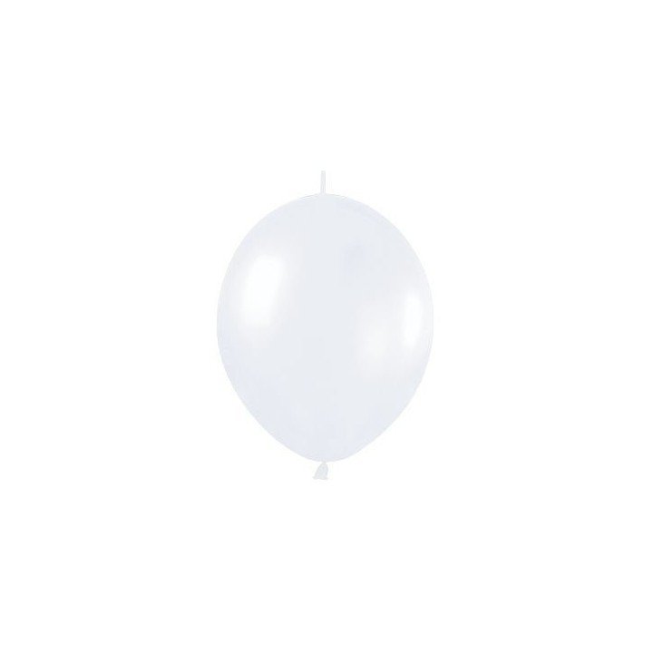 Articulo Globos Látex Link-o-Loon Blanco Satín de 29cm aprox (25 ud...