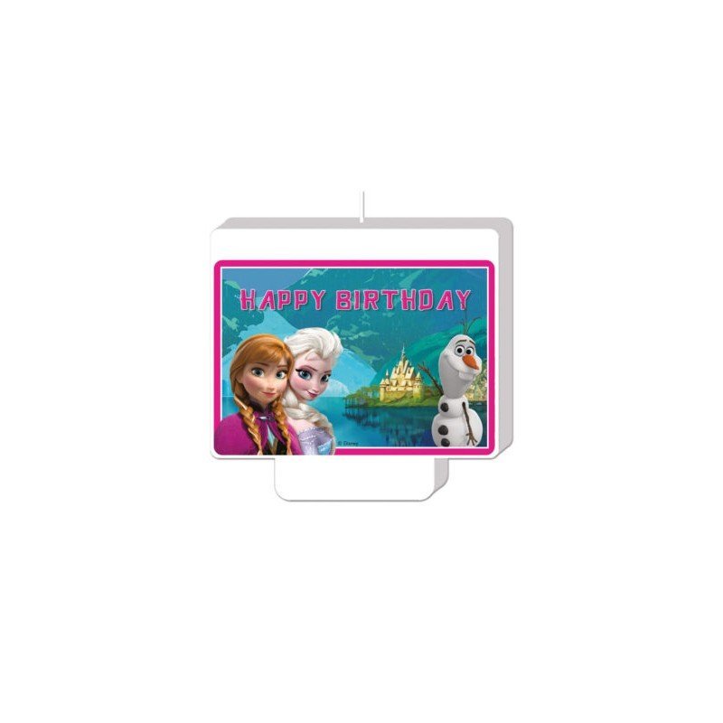 Vela Frozen Happy Birthday de 9x7cm