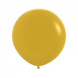 Globos R24 de 60 cm aprox Color Mostaza solido (10 ud)