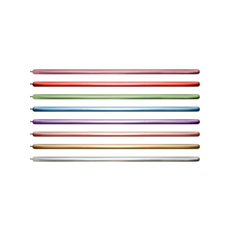 Globos Moldeables (260) Colores Surtidos Reflex de 150cmx5cm (50 ud)