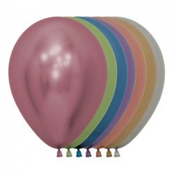 Globos látex Reflex Colores Surtidos de 12.5cm(50 ud)