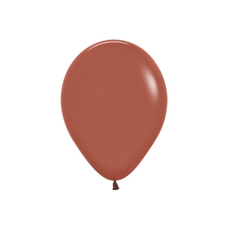 Globos Látex R5 Color Terracota Sólido de 13cm aprox (100 ud)