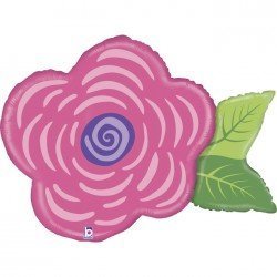 Globo foil Flor Rosa de 94cm