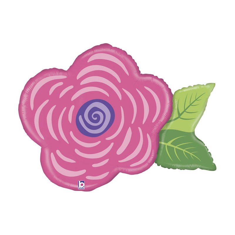 Globo foil Flor Rosa de 94cm