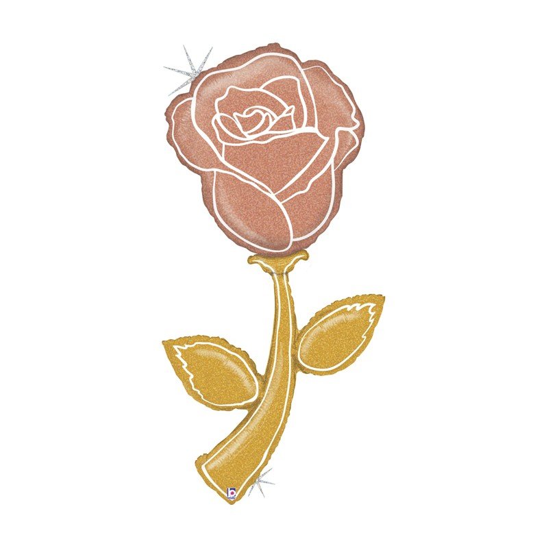 Globo Rosa dorada y rosa oro de 150cm andante