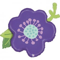 Globo foil Flor Morada de 99cm