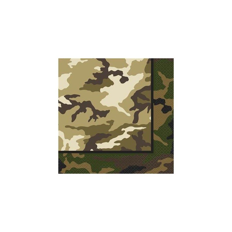 Servilletas Camuflaje Militar (16)