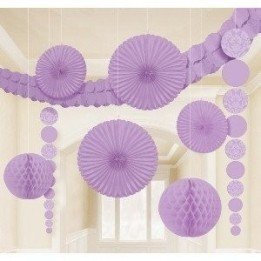Articulo Kit Decoracion Damasco Color Lila de Amscan