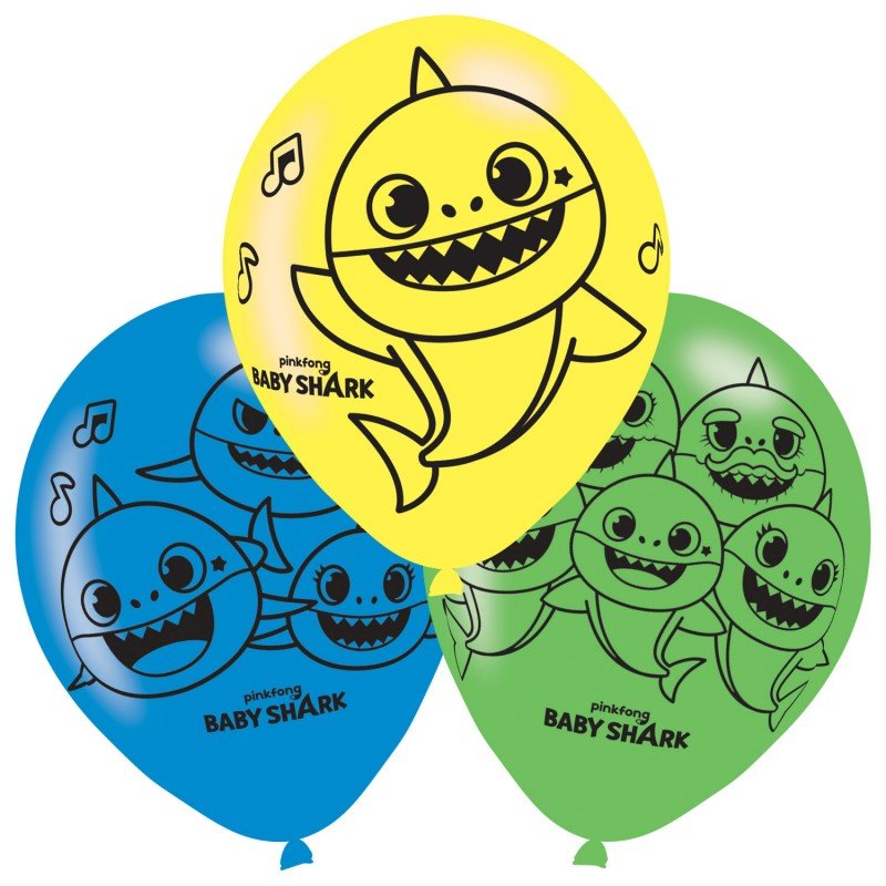 Globos látex Baby Shark (6)