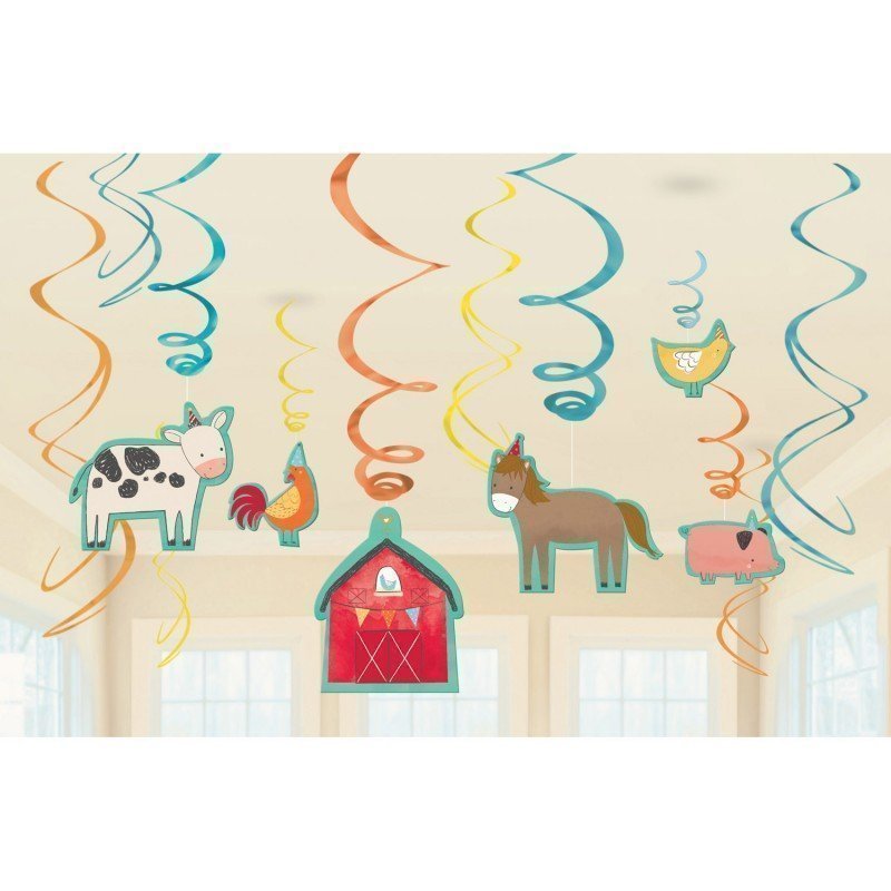 Decoración Espiral Animales de la Granja (12)