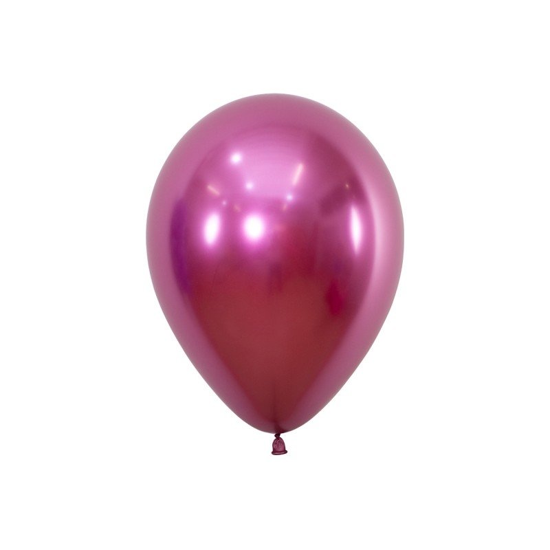 Globos látex Reflex Fucsia de 12.5cm (50 ud)