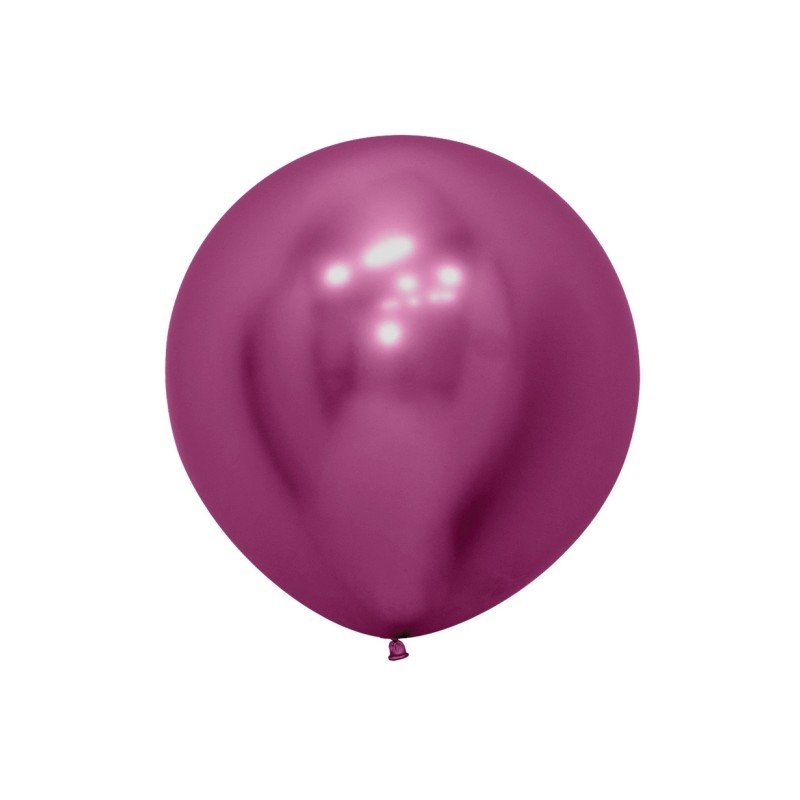 Globos Reflex Fucsia R24 de 60 cm Arpox. (10 UD)