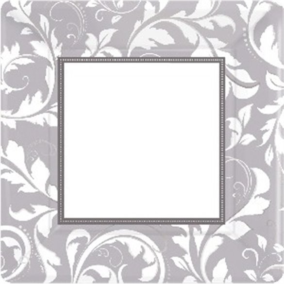 PLATOS (8) 25,4 cm Bodas de Plata 25 aniversario