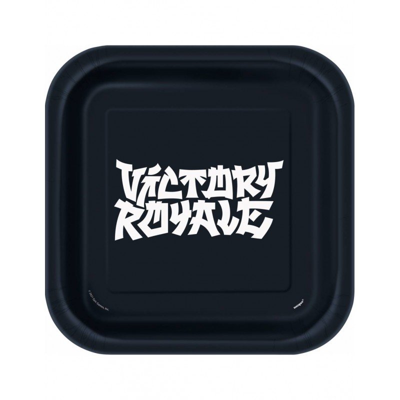 Platos Fortnite de 23cm SIN PLASTICOS (8)UN-24715 Unique