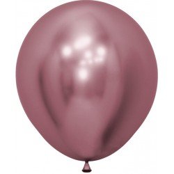 Globos Reflex Rosado R18 de 45cm Aprox. (15 UD)