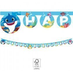 Guirnalda Baby Shark Happy Birthday de 2m92545 Procos