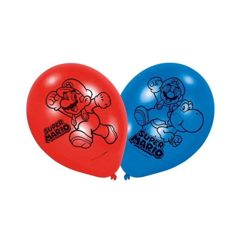Globos látex Super Mario Bros (6)