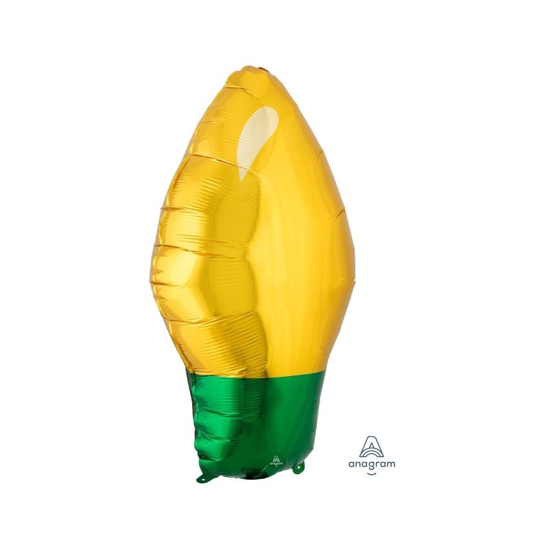Globo Bombilla Dorada de 55cm