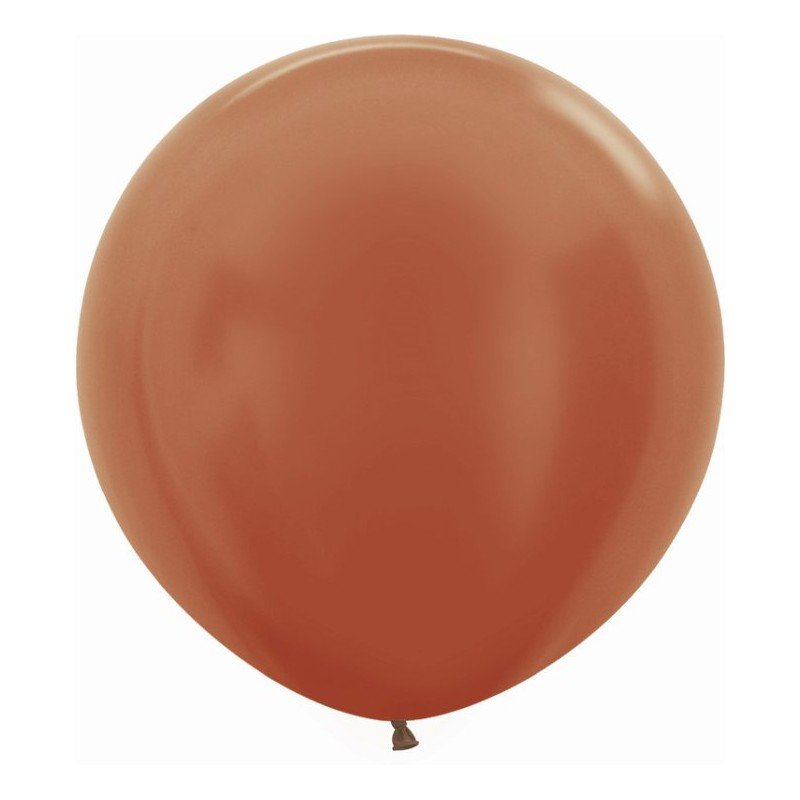 Globos Cobre Metalizado R24 de 60 cm aprox (10 ud)