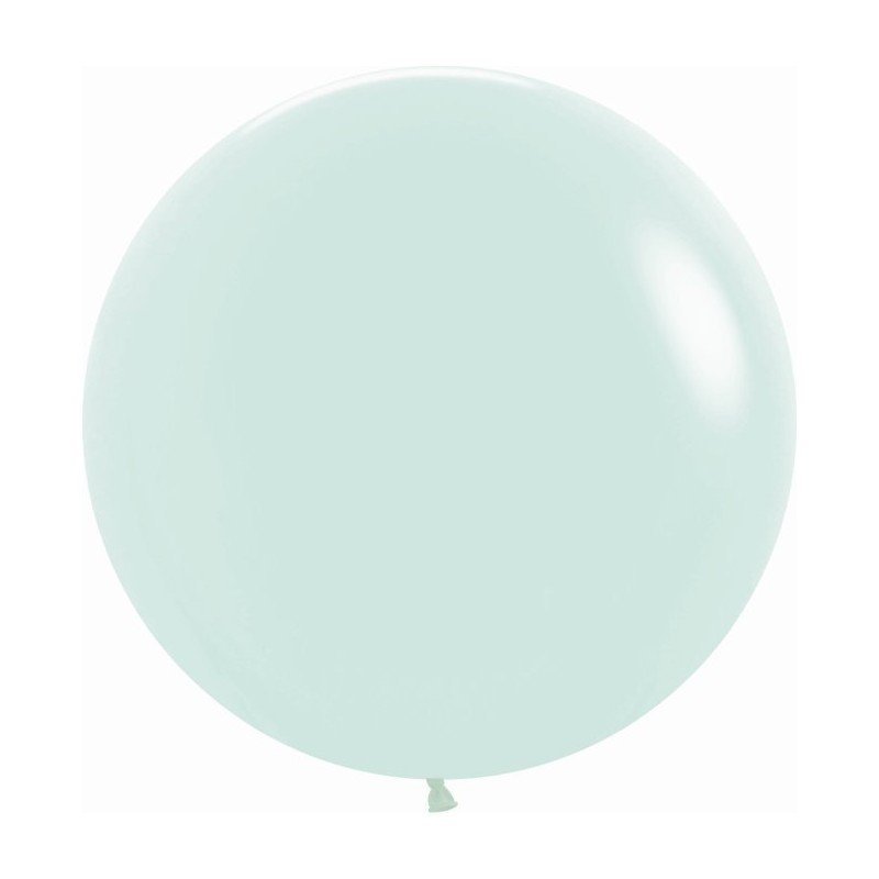 Globos Verde Pastel Talco solidos R24 de 60cm aprox. (10 UD)