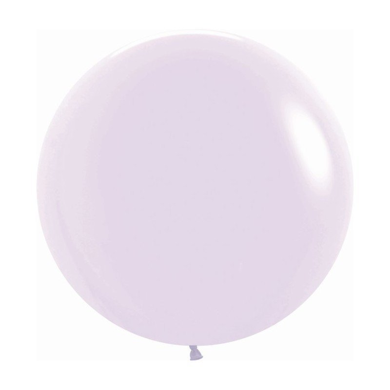 Globos Lila Pastel Talco solidos R24 de 60cm aprox. (10 UD)