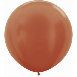 Globos Látex R36 Cobre Metalizado de 90cm aprox (10 ud)