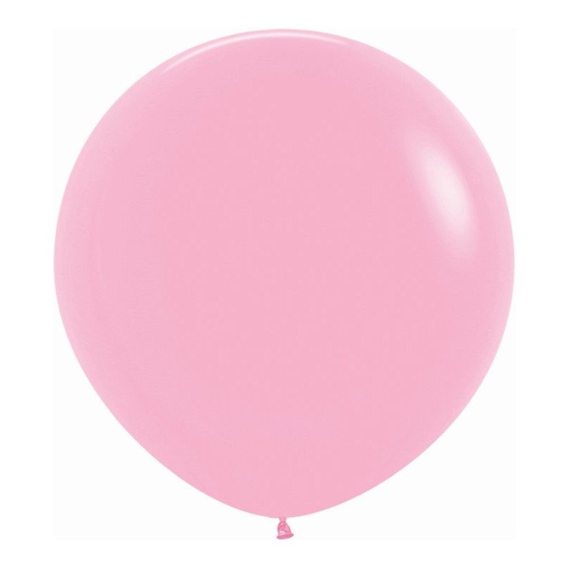 Globos Látex R36 Rosa Pastel Talco de 90cm aprox (10 ud)