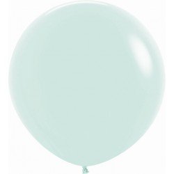 Globos Látex R36 Verde Pastel Talco de 90cm aprox (10 ud)