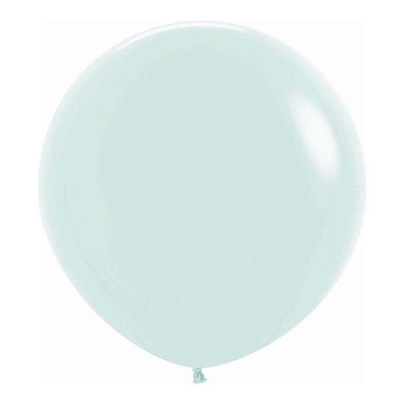 Globos Látex R36 Verde Pastel Talco de 90cm aprox (10 ud)R36-630 Sempertex