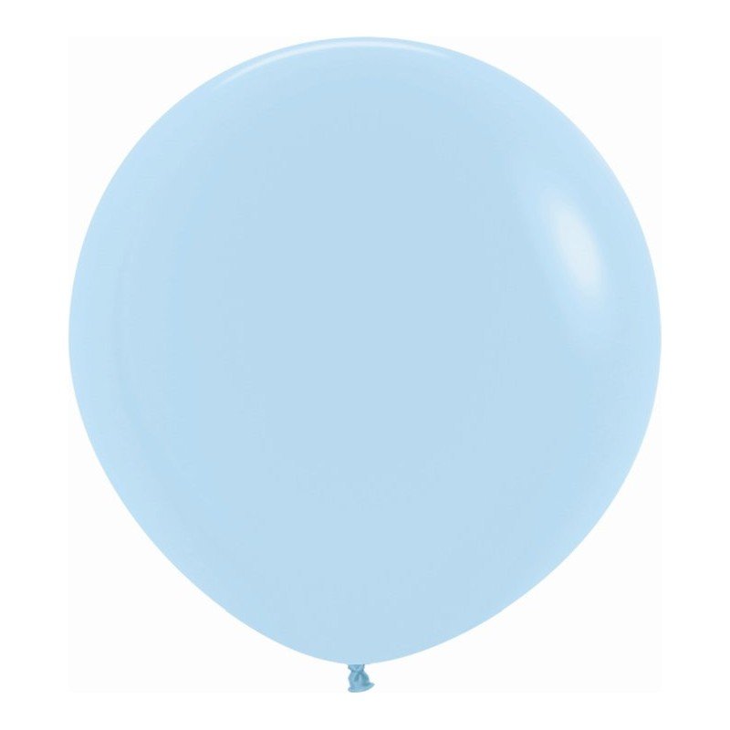 Globos Látex R36 Azul Pastel Talco de 90cm aprox (10 ud)R36-640 Sempertex