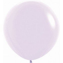 Globos Látex R36 Lila Pastel Talco de 90cm aprox (10 ud)