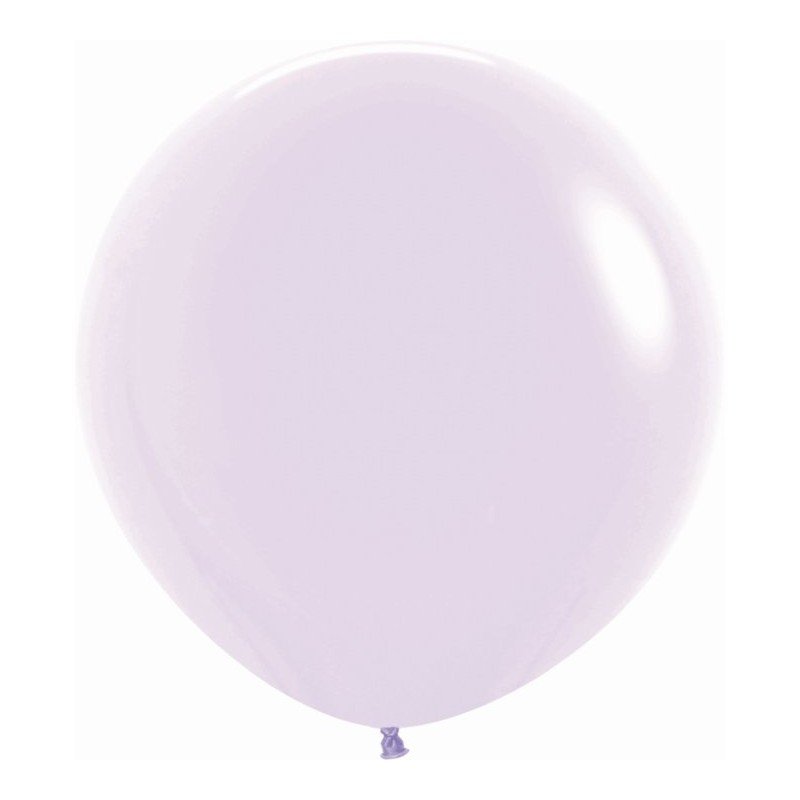 Globos Látex R36 Lila Pastel Talco de 90cm aprox (10 ud)