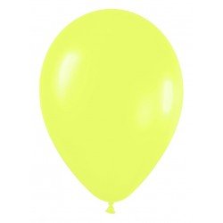 Globos Látex R5 Color Amarillo Neón de 13cm aprox (100 ud)