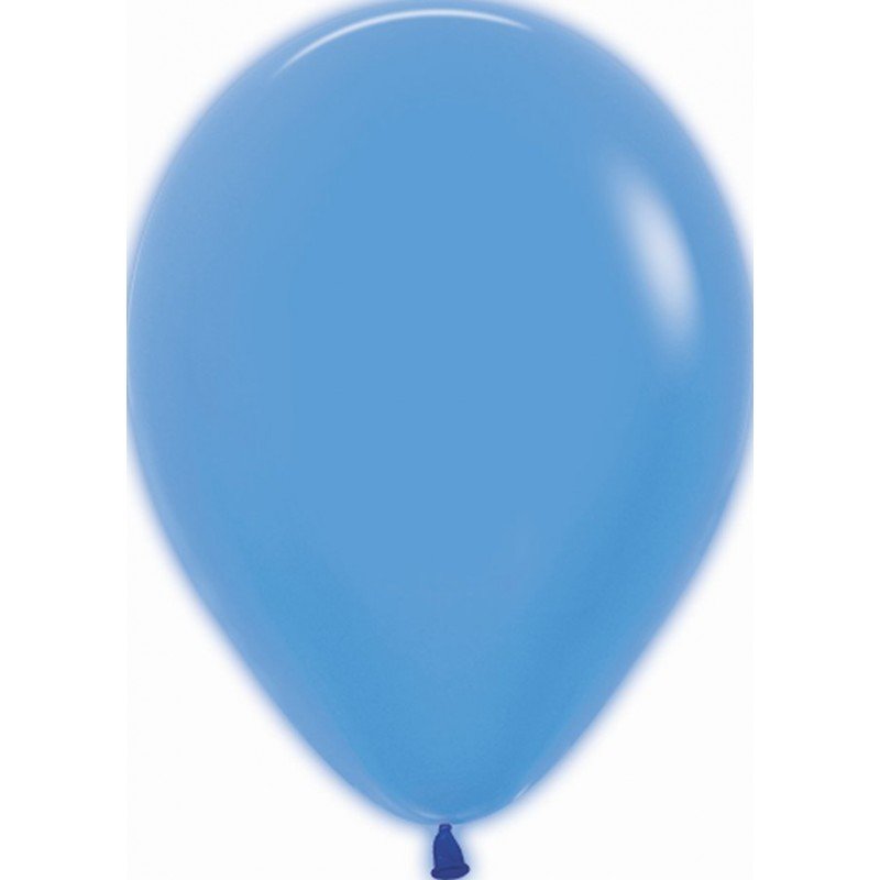 Globos Látex R5 Color Azul Neón de 13cm aprox (100 ud)