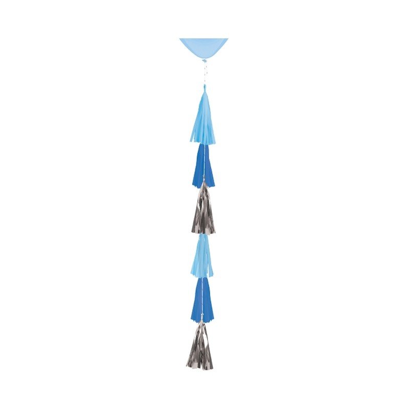 Tira Cinta Decorativas Flecos Azul para globos