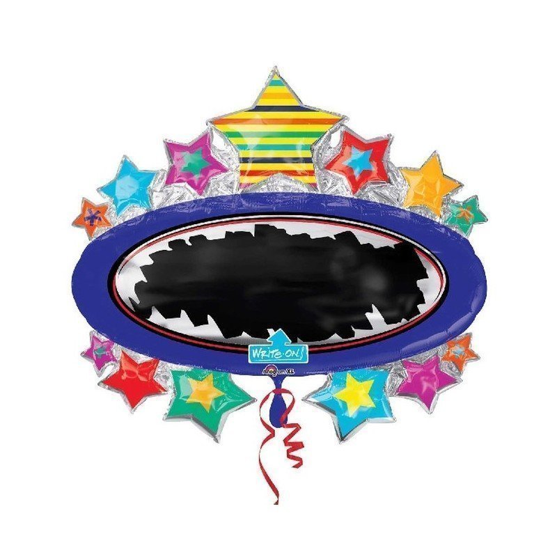 Globo foil Pizarra con Estrellas de 78cm3248601 Anagram