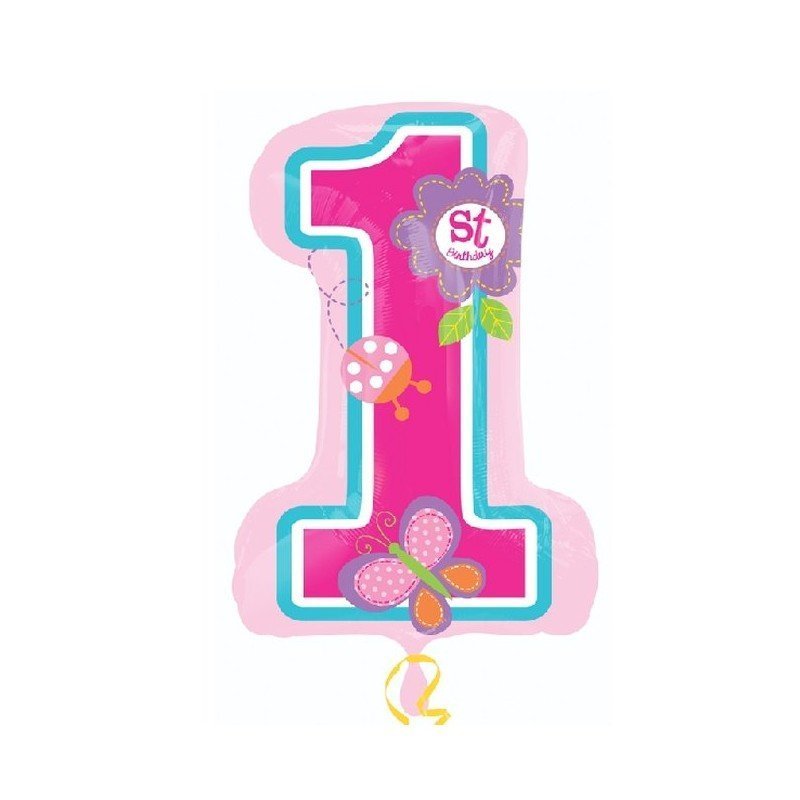Globo 1º Cumpleaños Rosa de 70cm2980801 Anagram