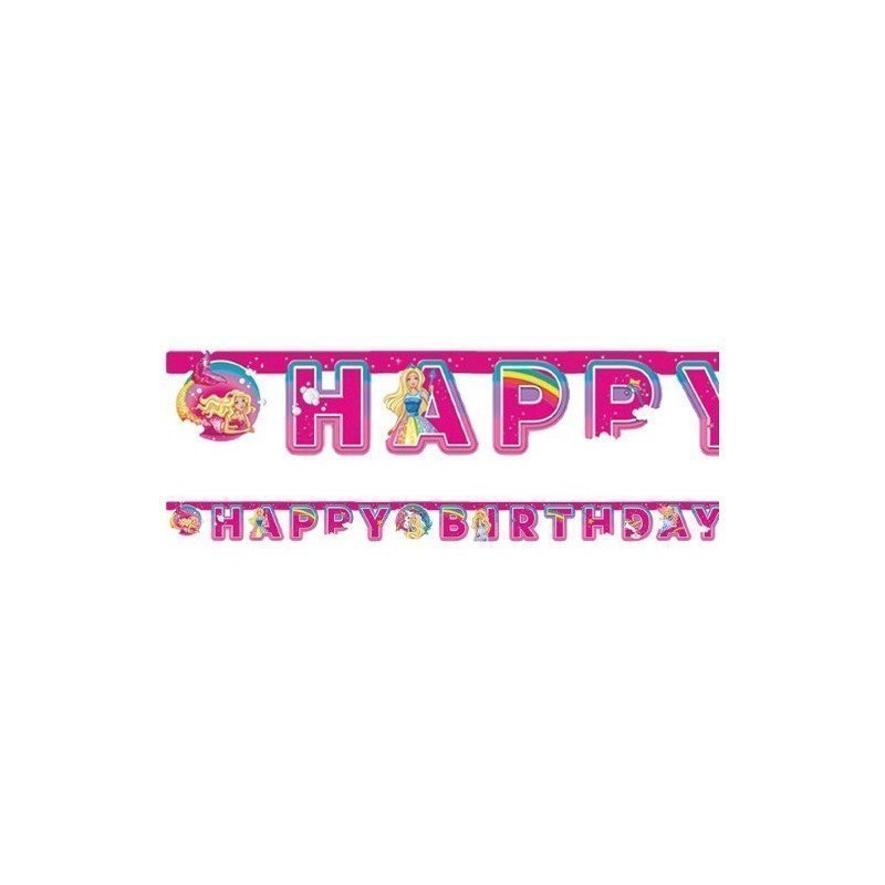 Guirnalda Happy Birthday Barbie Dreamtopia