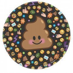 Platos Emoji Diseño Black 17 cm (8)